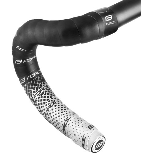 FORCE Eva Dual Handlebar Tape (black/white)