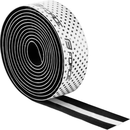 FORCE Eva Dual Handlebar Tape (black/white)
