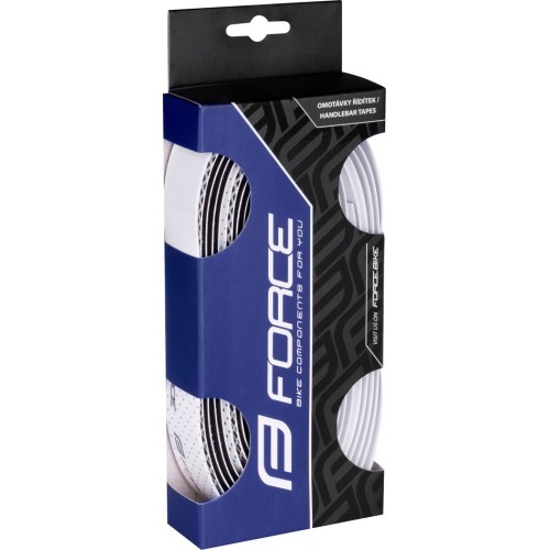 Stūres lente FORCE Eva Dual (melna/balta)