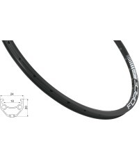 FORCE Basic loka 27,5" (584x18), disku bremzēm, 36H, melna