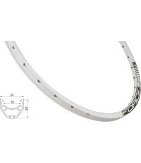 FORCE Basic 27,5" (584x18) velosipēda loks, disku bremzēm, 32H (balts)