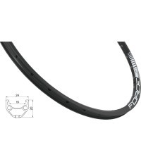 Rim 26", FORCE Basic (559x19), disc brake, 36H (black)
