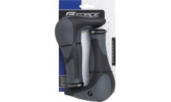 Грипсы FORCE Gel с интегрированными рогами 113x22,2mm (черно-серые)
