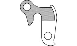 Derailleur hanger GH-002, right (silver)