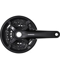 Передняя система звёзд Shimano MT210-3 // 3x9 ск. / 40-30-22T / 175mm