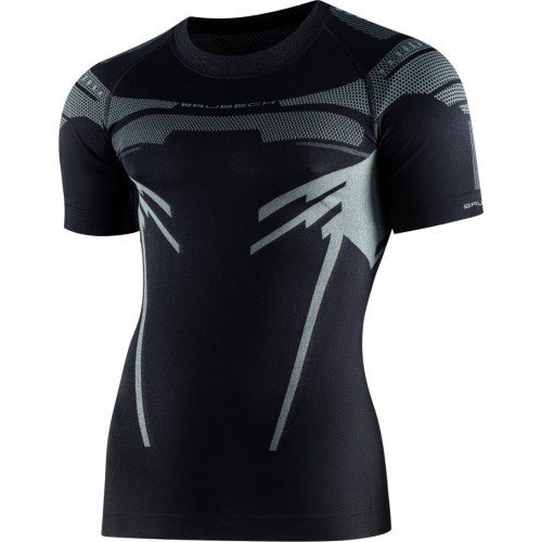 Men’s Short-Sleeved Activewear T-Shirt Bruback Dry - Black/Graphite