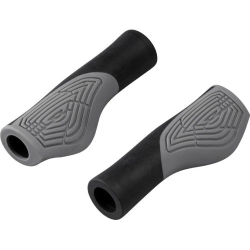 FORCE Erbow Handlebar Grips, black/grey