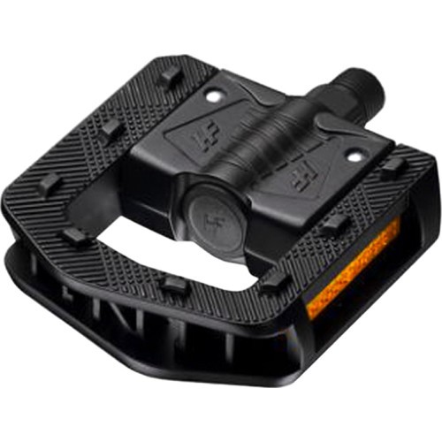 Impact folding plastic pedals (black)