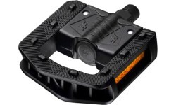 Impact folding plastic pedals (black)