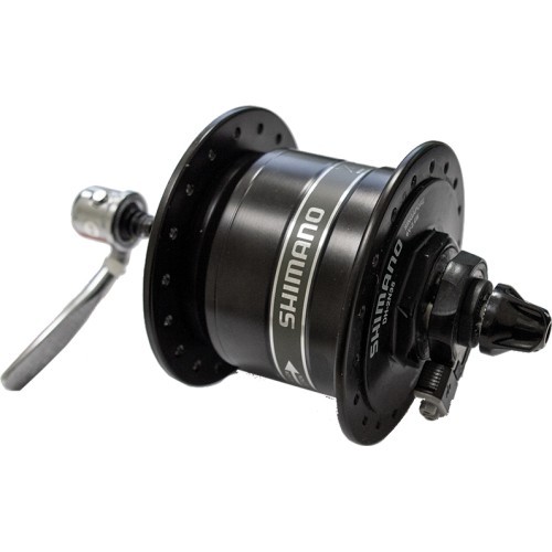 Передняя втулка - динамо Shimano DH-2D35, 36H (чёрная)