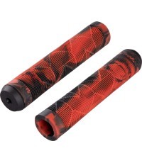 Handlebar Grips FORCE BMX 145mm (black/red)