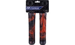 Handlebar Grips FORCE BMX 145mm (black/red)