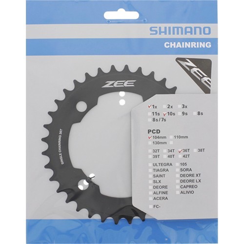 Front chainring Shimano ZEE M640 36T black 1x10