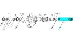 Aizmugurējā rumba SHIMANO FH-M770-S