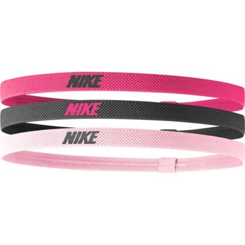 Nike galvas saite Elastic Headbands 2.0 3P Black Pink N1004529 658