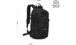 NC3905 COBRA TACTICAL BACKPACK BLACK 25L NILS CAMP