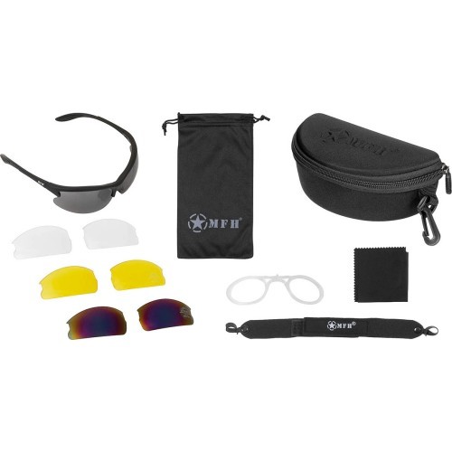 Sporta brilles „Strike", melnas