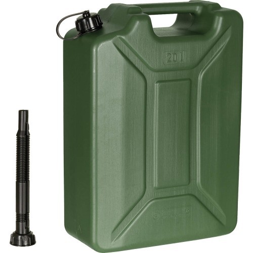 Degvielas kanna, olīvzaļa, 20 l, plastmasas