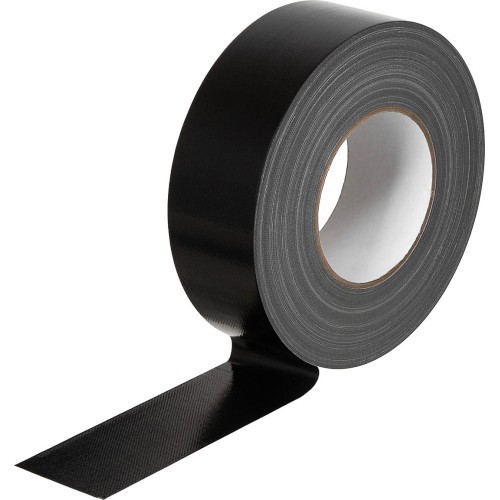 BW auduma lente apm. 5 cm x 50 m, melna