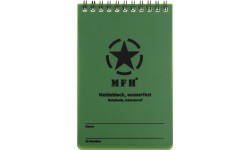 Notebook waterproof small spiral binding ca. 10 x 15 cm