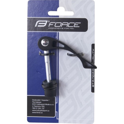 Sēdekļa statņa ātrās fiksācijas skava FORCE 6/52mm (melna)