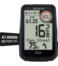 Велокомпьютер SIGMA ROX 4.0 Endurance GPS Black, комплект с датчиками