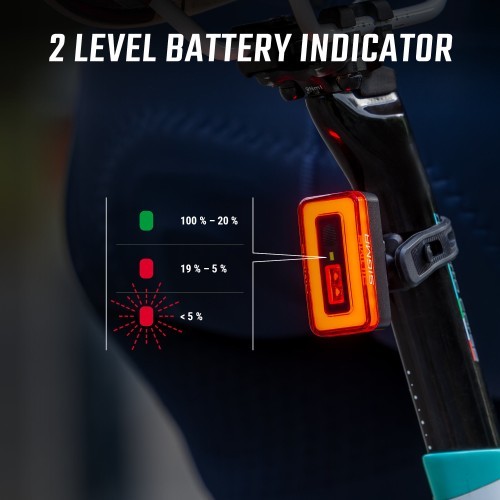 Aizmugurējais lukturis Sigma Hiro 70 USB