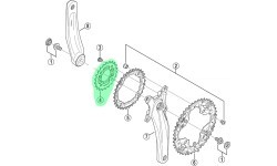 Shimano Alivio M430 22T Chainring