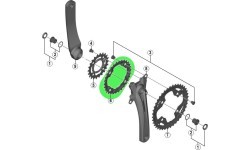 SHIMANO Alivio M4000 chainring, 30T