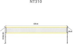 NT310 BADMINTON NET NILS