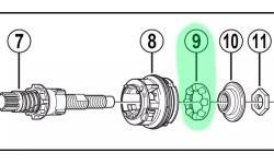 Bearing for Shimano Nexus SG-3C40 hub // 7/32" x 8, 5.6 mm