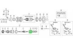 Shimano Nexus 3 SG-3C40 rumbas remonta detaļa, kloķa bremžu modelis