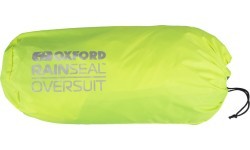 Ūdensizturīgs motociklista virsvalks Oxford Rain Seal, melns/dzeltens