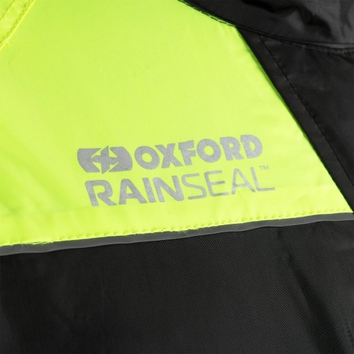 Водонепроницаемый мотокомбинезон Oxford Rain Seal, чёрный/жёлтый