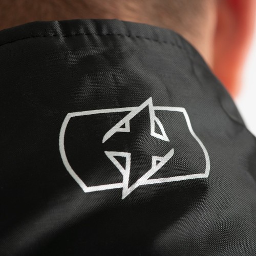 Ūdensizturīgs motociklista virsvalks Oxford Rain Seal, melns/dzeltens