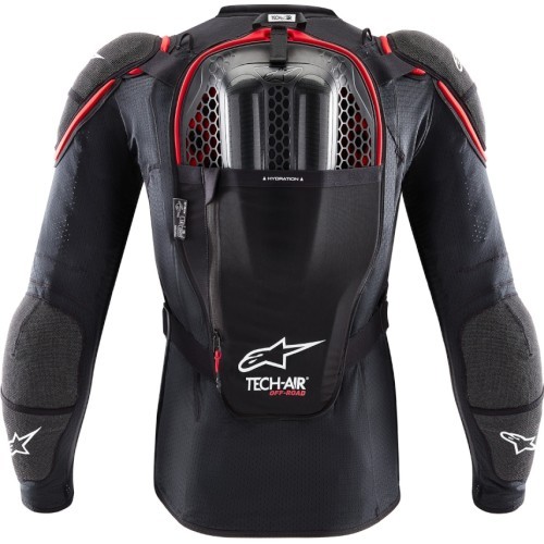 Жилет с подушкой безопасности Alpinestars Tech-Air Off-Road System, чёрно-красный