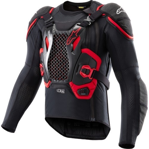 Жилет с подушкой безопасности Alpinestars Tech-Air Off-Road System, чёрно-красный