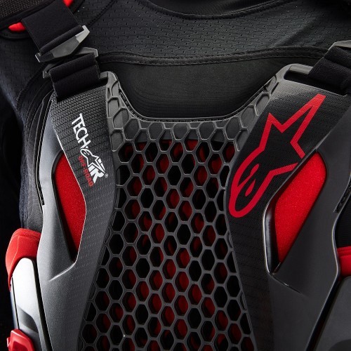 Жилет с подушкой безопасности Alpinestars Tech-Air Off-Road System, чёрно-красный
