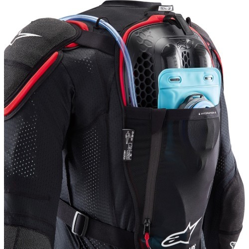 Жилет с подушкой безопасности Alpinestars Tech-Air Off-Road System, чёрно-красный