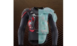 Gaisa spilvena veste Alpinestars Tech-Air Off-Road System, melna/sarkana