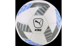 Футбольный мяч Puma King Ball, бело-чёрно-синий 083997 01
