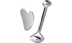 Metal Face Roller & Gua Sha Set inSPORTline Comesta Set