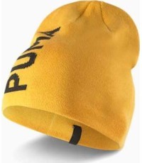 Puma Ess Classic Cuffless Beanie Hat Yellow 023433 06