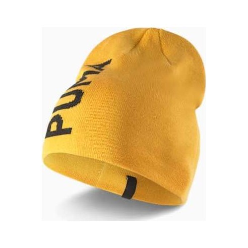 Puma Ess Classic Cuffless Beanie Hat Yellow 023433 06