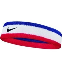 Nike galvas lente Swoosh Headband White Blue Red N0001544 620