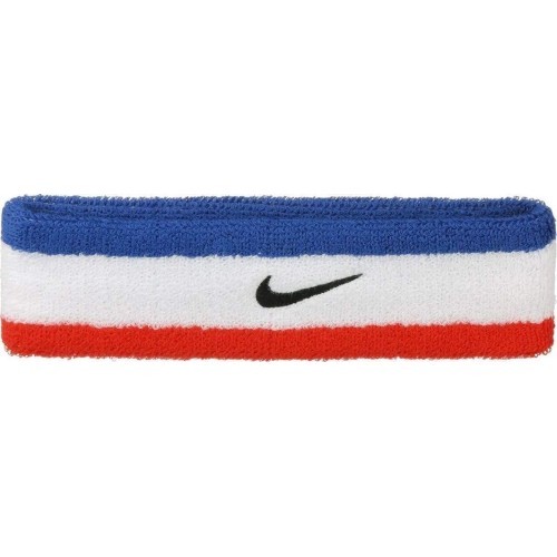 Повязка на голову Nike Swoosh Headband White Blue Red N0001544 620