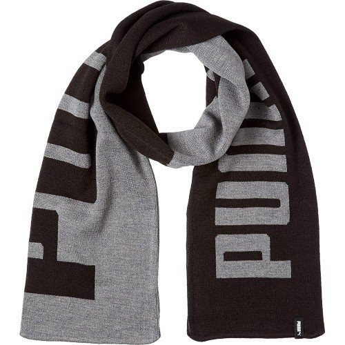 Puma Knit Scarf Black Grey 054057 01