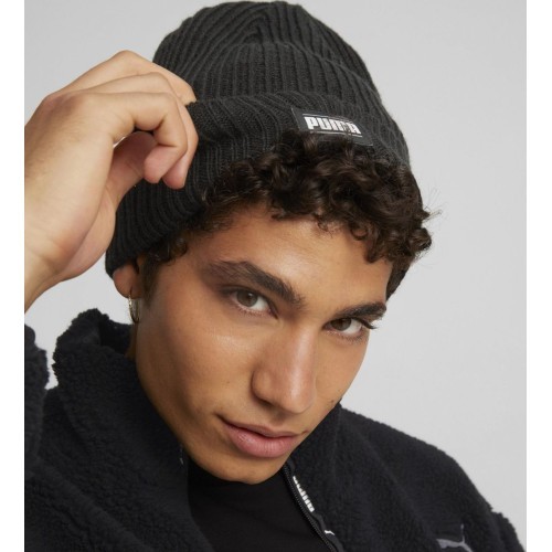 Puma Ribbed Classic Cuff Beanie Black 024038 01