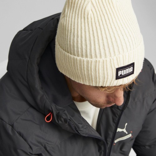 Шапка Puma Ribbed Classic Cuff Beanie, белая 024038 04