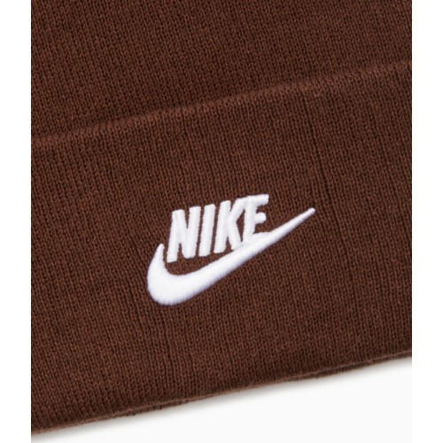 Шапка Nike NSW Beanie Utility Futura коричневая DJ6224 259